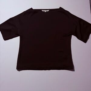 Trina Turk Elegant Black Short Sleeve Top